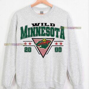 2000 Minnesota Wild Sweatshirt Minnesota Hockey shirt Hockey Mom Dad gift Retro